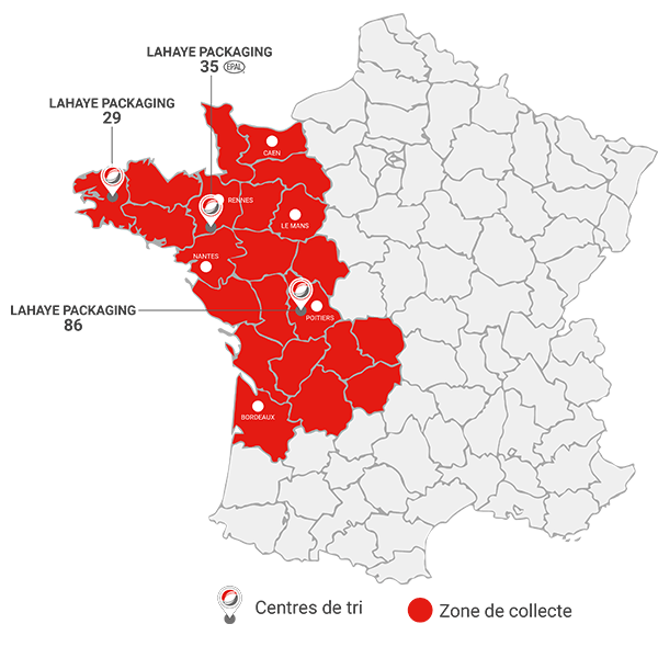 Carte Agences Lahaye Packaging