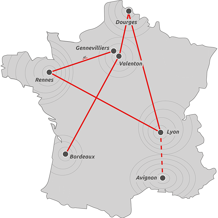 Lahaye Global Logistics Transport Multimodal Carte Lignes 2