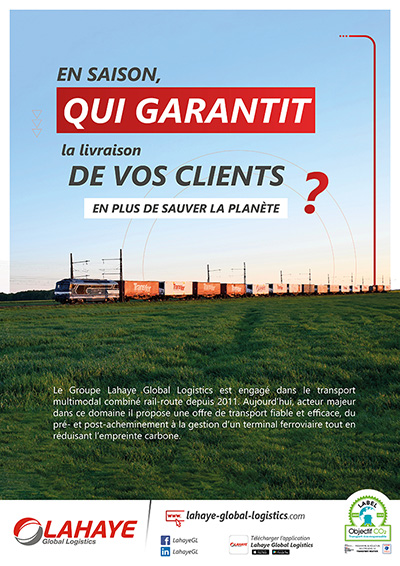 Lahaye Global Logistics Campagne Transport Multimodal Affiche1