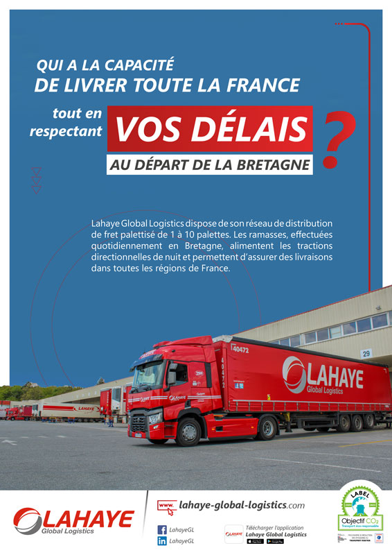 Lahaye Global Logistics Campagne Distribution Affiche