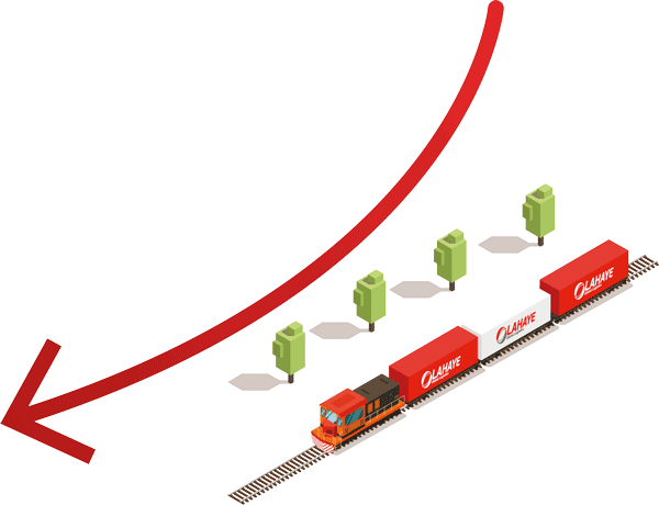 Lahaye Global Logistics Transport Combine Rail Route Rennes Lille Infographie Contact